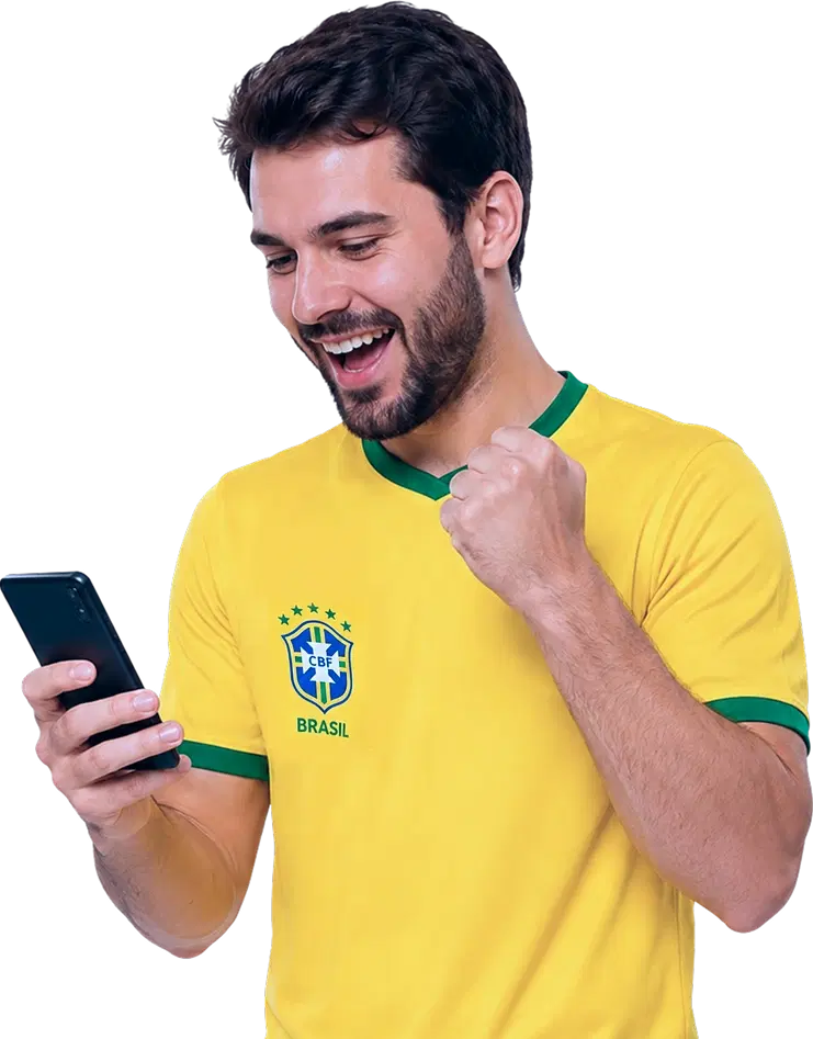 Torcedor comemorando